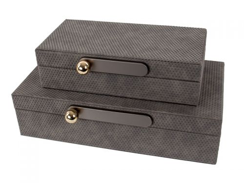 Набор из двух шкатулок 38х18х8,5см/29х13х8см
