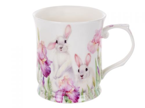 Чашка "Кролик в цветах" 400мл