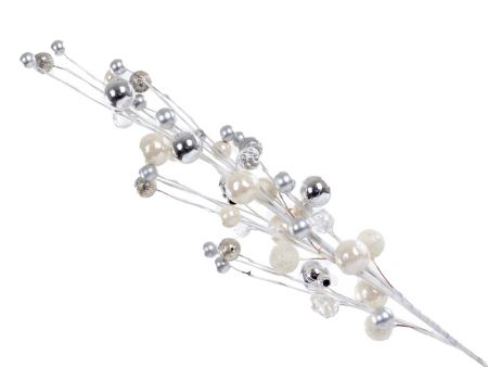 Ветка декоративная 75 см черная с золотом (пластик)