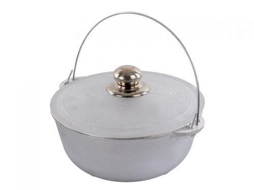 Казан алюминиевый с дужкой и крышкой 2 л 