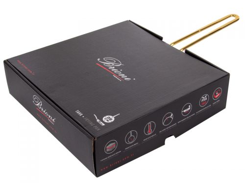 Сковорода brioni антипригарная "Sandstone gold ring" 28x7 см, 3,5 mm толщ.