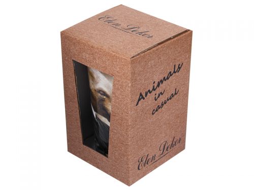 Кружка с силиконовой крышкой "Слон" 350 мл