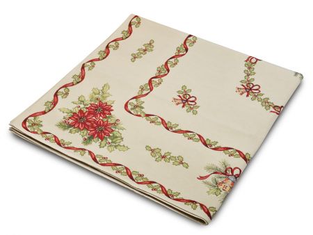 Скатерть гобеленовая новогодняя 137х280 см