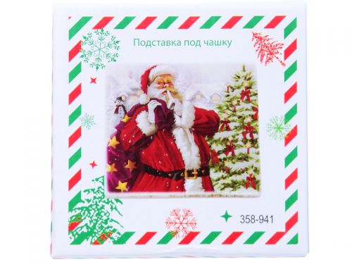 Подставка под чашку "Новый год" 10см