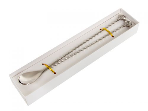 Набор из 2-х коктейльных ложек 27см (нержавеющая сталь)