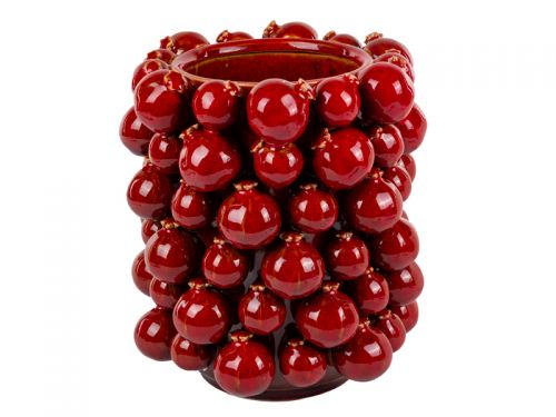 Ваза "Гранаты" 20х20х26 см коричневая (керамика)