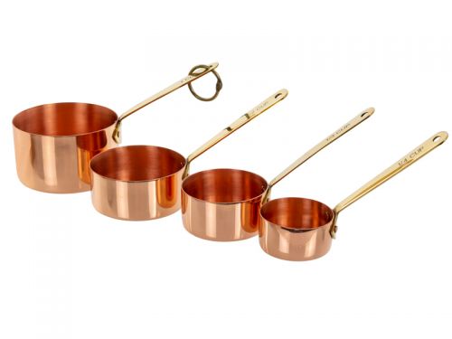 Набор мерных ложек 4 шт медь (30мл., 60 мл., 90 мл., 180 мл.)