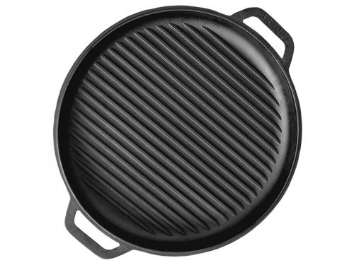 Крышка - сковорода гриль чугунная ТМ 