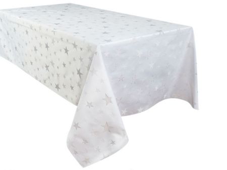 Скатерть с серебряным люрексом 