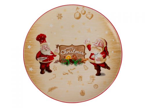 Блюдо для торта "Санта" диам 28см*11см
