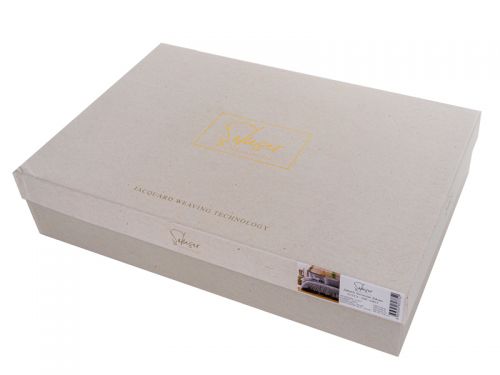 Комплект постельного белья "Lucca" серый, ранфорс жаккард 200x220 см +4н.50x70 см