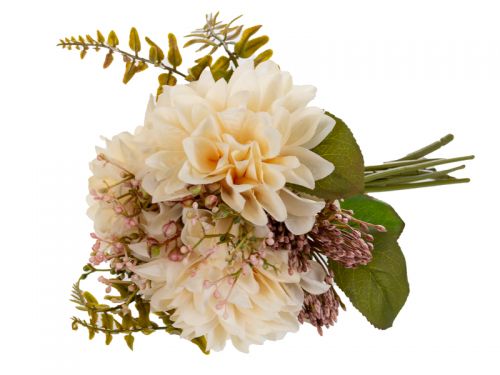 Букет хризантем и папоротника 26 см