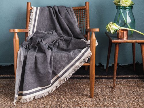 Плед Athens 170Х230 см чёрный