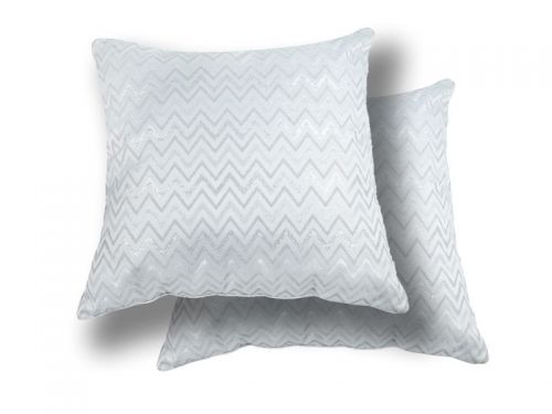 Подушка декоративная с серебряным люрексом 