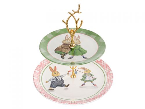 Блюдо двухярусное "Bunny" 19см и 26см