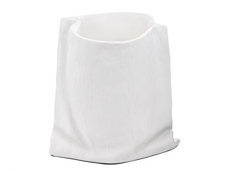 Ваза из полистоун 28x23,2x27см белая