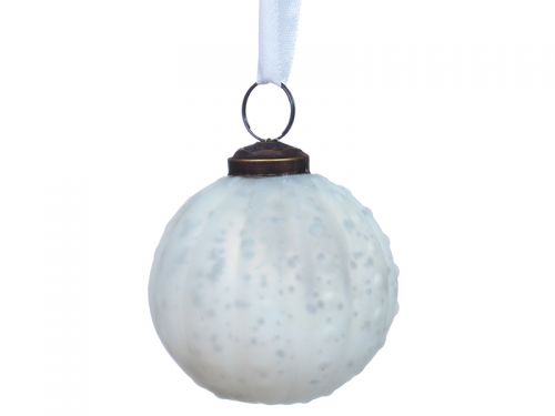 Елочная игрушка 8см белый