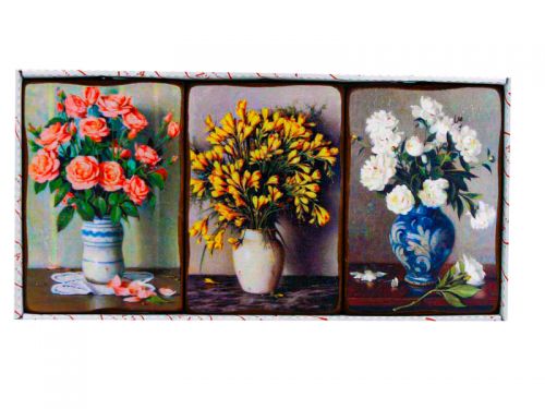 Комплект декоративных панно 3шт 11х17см