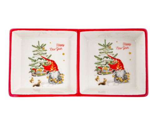 Менажница "Гном дед Мороз" 20х3,2 см