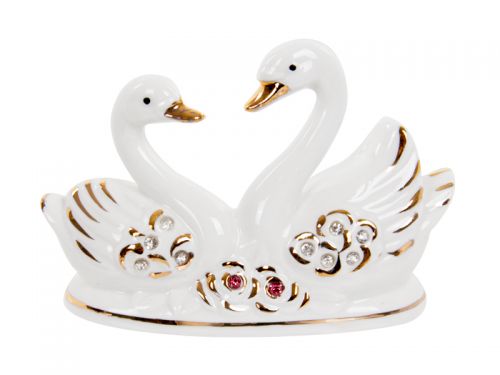 Фигурка декоративная "Пара лебедей" 12,5см