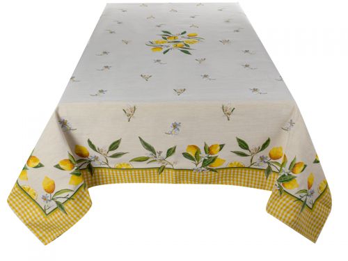 Скатерть гобелен "Лимон" 140x140см