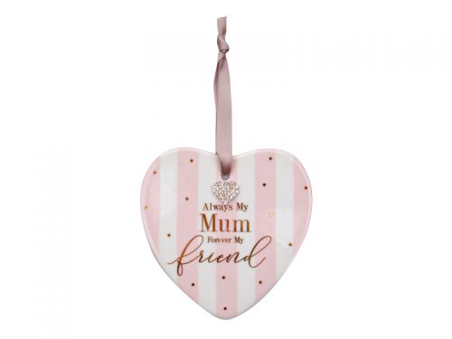 Декоративное сердце "Мама - мой лучший друг" 12см