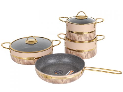 Набор из 4 предметов Brioni "Selection Plus Biege"(кастрюля 18 см, 2,1 л/кастрюля  20 см, 2,7 л./ ск