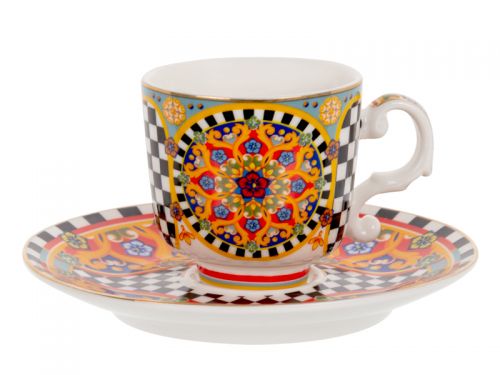 Чайный набор 13 предмета (Чайник 800 мл, 6 чашек  100 мл и 6 блюдец)