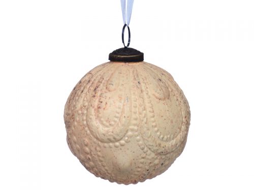 Елочная игрушка 10см розовое золото