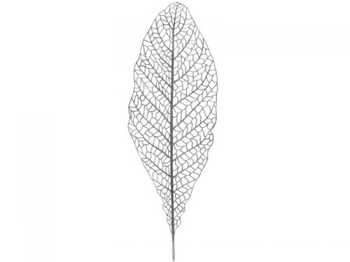 Декоративная веточка серебро с глиттером, 80см