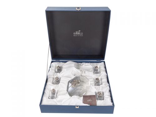 Набор для водки штоф и 6 рюмок собака