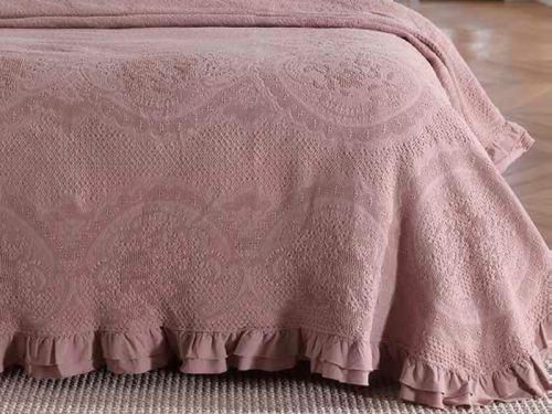 Покрывало Leticia 220х240 см хлопок Plum