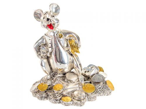 Gold line статуэтка "Мышка" 14х15см