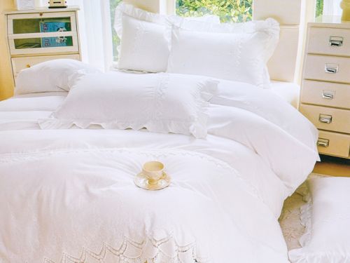 Комплект постельного белья белый Touch Cotton полиестр  200x230 см