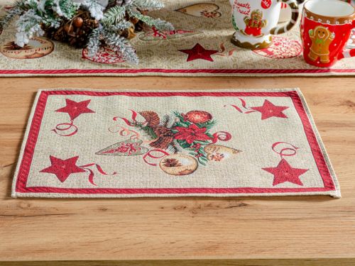 Салфетка гобеленовая "Santa claus" 35x50 см