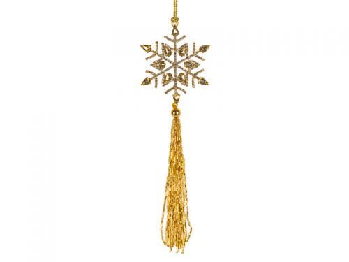 Украшение декоративное 8 см золото + 15см