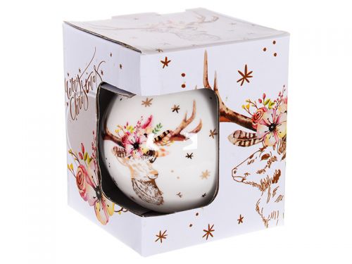 Елочное украшение "Рождественский олень" 9см