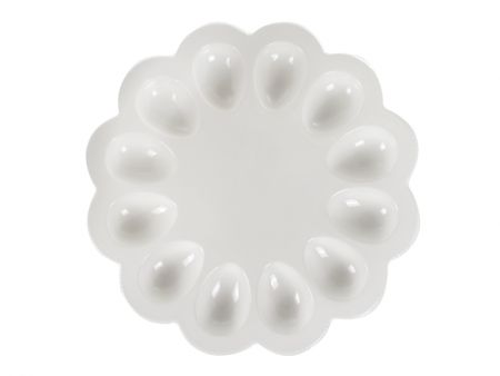 Подставка под яйца белая 30х30х3см