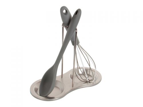 Подставка для кухонных принадлежностей 23,5х11х20 см (нержавеющая сталь)