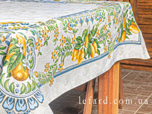 Скатерть гобелен "Цитрус" 100х100 см