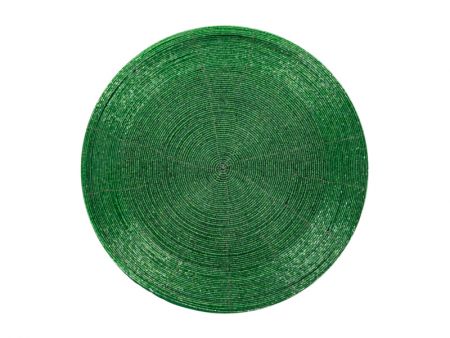Плейсмат бисер 35см зеленый