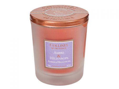 Свеча амбра и гелиотроп 180г collines de provence
