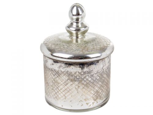 Стеклянная бисквитница 19x14см