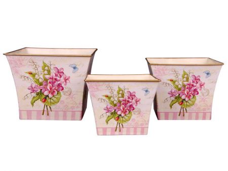 Набор кашпо 3шт 11х13х16см