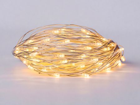 Гірлянда штора 2х2 м 80 LED білий провід жовтий (від мережі)