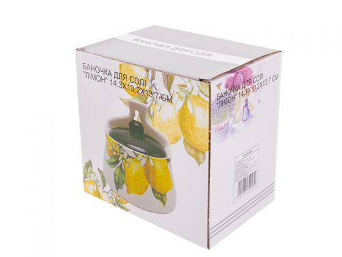 Баночка для соли "Лимон" 14,3x10,2x13,7 см