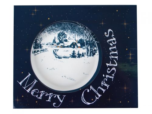 Блюдо для торта с лопаткой "New christmas" 26см