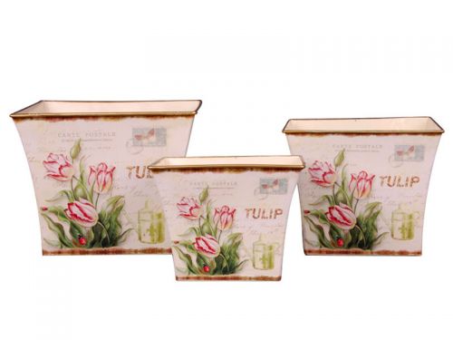 Набор кашпо 3шт 11х13х16см