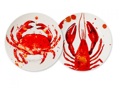 Набор тарелок "Red Shells" 2 шт 19 см