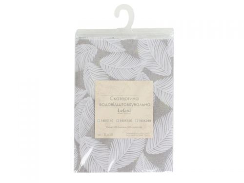 Скатерть водоотталкивающая "Pineto gris" 140х140см